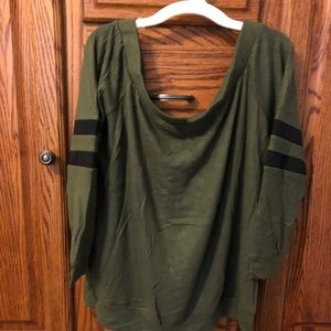 Off the shoulder long sleeve